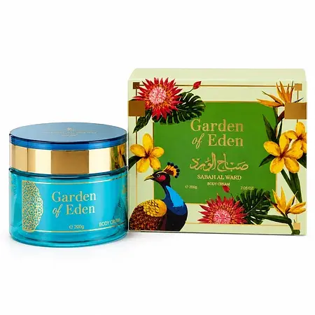 Creme Corporal Hidratante Sabah Al Ward Garden of Eden 200g (Pasta)