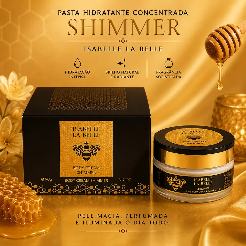  Atheeri La Belle 90g - Pasta Hidratante Concentrada Shimmer 
